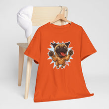 Load image into Gallery viewer, Playful Pug Unisex Tee - Fun Pet Lover T-Shirt, Gift for Dog Owners, Casual Attire, Animal Enthusiast Apparel, Cute Graphic Tee