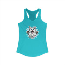 Load image into Gallery viewer, Women's Ideal Happy Husky Puppy Racerback Tank