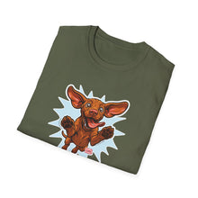 Load image into Gallery viewer, Vizsla Dad Shirt Men, Happy Vizsla Puppy T-Shirt, Excited Running Vizsla Mens Tee, Welcome Home Dog Shirt, Vizsla Lover Gift for Him
