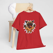 Load image into Gallery viewer, Playful Pug Unisex Tee - Fun Pet Lover T-Shirt, Gift for Dog Owners, Casual Attire, Animal Enthusiast Apparel, Cute Graphic Tee