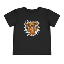 Load image into Gallery viewer, Toddler Tee - Joyful Jumping Dachshund Puppy Graphic