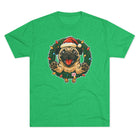 Festive Pug Christmas Tee, Holiday Shirt, Dog Lover Gift, Cute Animal Apparel, Unisex Crew Neck, Unique Christmas Present