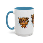Happy Dachshund Jumping Mug | Accent Coffee Mug, 11oz 15oz