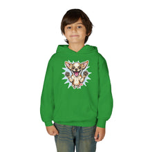 Load image into Gallery viewer, Happy Jumping Chihuahua Hoodie | Cute Dog Illustration, Youth Hoodie