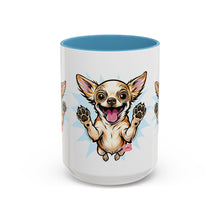 Load image into Gallery viewer, Chihuahua Happy Pup Accent Coffee Mug – Cute Dog Lover Gift (11/15oz)
