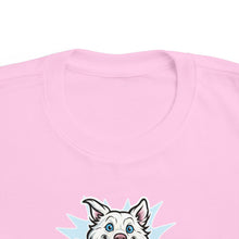 Load image into Gallery viewer, Happy Jumping Husky Toddler Tee | Cute Dog Paw Print