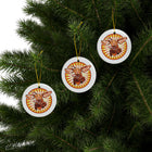 Vizsla Dog Lover's Ceramic Christmas Ornaments, 2-Sided Dog Themed Holiday Decor - Pet Lover Gift, Personalized Ornament, Doggie Home Decor