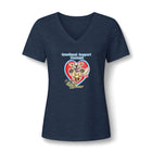 Emotional Support Human - Golden Retriever - Bella Womens V-Neck