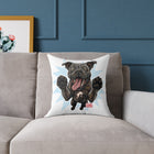 Happy Cane Corso Dog Canvas Pillow, Pet Decor, Dog Lover Gift, Fun Home Accent, Playful Throw Pillow