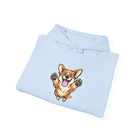 Happy Corgi Jumping hoodie | Cute Dog Illustration Hoodie