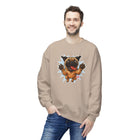 Playful Pug Crewneck Sweatshirt - Cozy Unisex Fleece, Dog Lover Gift, Pet Apparel, Cute Sweatshirt, Fun Dog Design