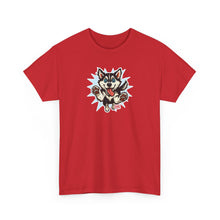 Load image into Gallery viewer, Cute Siberian Husky Dog Graphic Unisex Heavy Cotton Tee | Pet Lover Gift, Husky Apparel, Fun Casual Wear