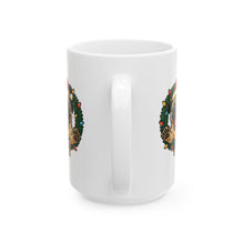 Load image into Gallery viewer, Festive Pug Ceramic Mug - Holiday Gift, Cute Pet Lover Mug, Christmas Mug, Coffee Cup, Dog-Themed Drinkware