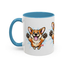 Load image into Gallery viewer, Corgi Coffee Mug - Cute Happy Corgi Accent Mug (11oz)