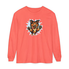 Load image into Gallery viewer, Happy Collie Dog Design Long Sleeve T-Shirt for Dog Lovers