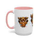 Happy Dachshund Jumping Mug | Accent Coffee Mug, 11oz 15oz
