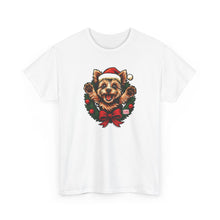 Load image into Gallery viewer, Christmas Yorkie Dog T-Shirt, Holiday Pet Tee, Unisex Graphic Tee, Cute Dog Lover Gift, Santa Dog Shirt, Christmas Apparel