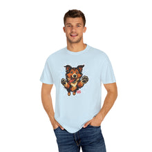 Load image into Gallery viewer, Playful Collie Dog Graphic T-Shirt, Unisex Pet Lover Tee, Casual Wear, Birthday Gift, Collie Lover Apparel, Graphic Tees for Dog Owners