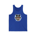 Cute Border Collie Dog Graphic Unisex Jersey Tank Top, Casual Summer Top, Pet Lover Gift, Dog Mom Apparel, Animal Lovers Clothing