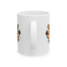 Load image into Gallery viewer, Happy Jumping Shiba Inu Mug | Cute Dog Illustration Ceramic Mug