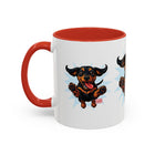 Dachshund Jumping Dog Accent Coffee Mug Cute Wiener Dog Gift (11oz)