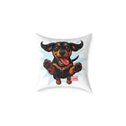 Playful Happy Dachshund Pillow , Multiple size options, Dachshund Lover Gift