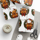 Festive Golden Retriever Wrapping Papers for Christmas - Holiday Gift Wrap, Christmas, Eco-Friendly, Unique Golden Designs