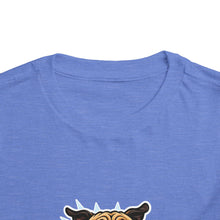 Load image into Gallery viewer, Toddler Tee — Playful Jumping Pug Graphic Shirt for Kids