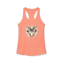 Load image into Gallery viewer, Chihuahua Racing Tank, Dog Lover Graphic Tee, Happy Pet Sleeveless Shirt, Excited Chiwawa Top, Dog Print Workout Singlet