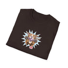 OMG Red Nose Pitbull Unisex Softstyle Shirt - A Happy and Excited Pit Bull on a High Quality Shirt for Dog Lovers