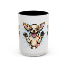 Load image into Gallery viewer, Chihuahua Happy Pup Accent Coffee Mug – Cute Dog Lover Gift (11/15oz)