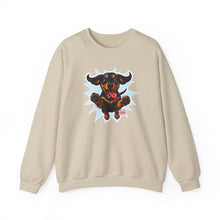 Load image into Gallery viewer, Playful Dachshund Dog Crewneck Sweatshirt | Funny Dog Lover Gift, Unisex Sweatshirt, Pet Owner Apparel, Casual Cozy Wear, Birthday Gift