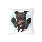 Happy Cane Corso Dog Canvas Pillow, Pet Decor, Dog Lover Gift, Fun Home Accent, Playful Throw Pillow