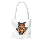 Cute Collie Dog Lover Tote Bag, AOP Dog Art Bag, Pet Owner Gift, Collie Lover Tote, Summer Beach Bag, Gifts for Dog Lovers