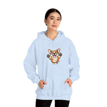 Load image into Gallery viewer, Happy Corgi Jumping hoodie | Cute Dog Illustration Hoodie