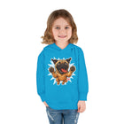 Adorable Toddler Fleece Hoodie with Playful Pug Design, Kids Pullover, Cute Dog Sweater, Pet Lover Gift, Cozy Toddler Apparel