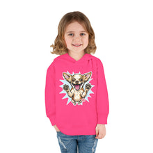 Load image into Gallery viewer, Happy Jumping Chihuahua Toddler Hoodie | Cute Dog Paw Print Design