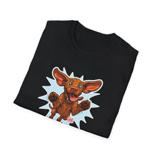 Load image into Gallery viewer, Vizsla Dad Shirt Men, Happy Vizsla Puppy T-Shirt, Excited Running Vizsla Mens Tee, Welcome Home Dog Shirt, Vizsla Lover Gift for Him