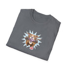 OMG Red Nose Pitbull Unisex Softstyle Shirt - A Happy and Excited Pit Bull on a High Quality Shirt for Dog Lovers