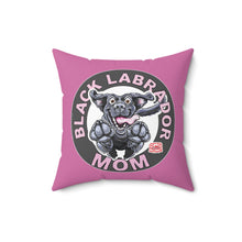 Load image into Gallery viewer, Black Labrador Mom Pillow | Cute Jumping Black Lab Decorative 2-Sided Throw Pillow