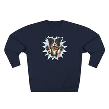 Load image into Gallery viewer, Playful Border Collie Puppy Unisex Sweatshirt, Pet Lover Gift, Cozy Apparel, Dog-Themed Fashion, Cute Dog Crewneck