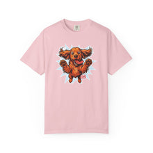 Load image into Gallery viewer, Playful Cocker Spaniel Dog Graphic T-Shirt, Pet Lover Tee, Unisex Cotton Top, Fun Gift for Dog Owners, Casual Wear Shirt