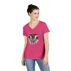 Playful German Shorthaired Pointer Dog Graphic V-Neck T-Shirt, Casual Wear, Pet Lover Gift, GSP Mom Shirt, Birthday Gift