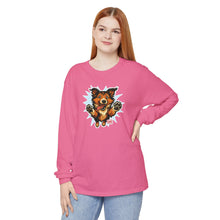 Load image into Gallery viewer, Happy Collie Dog Design Long Sleeve T-Shirt for Dog Lovers