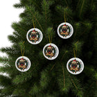 Pug  First Christmas Ornaments, Cute Dog Holiday Decor, Pug Lover Gift, Personalized Memories, Tree Decorations, 2025 Celebration