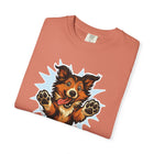 Playful Collie Dog Graphic T-Shirt, Unisex Pet Lover Tee, Casual Wear, Birthday Gift, Collie Lover Apparel, Graphic Tees for Dog Owners