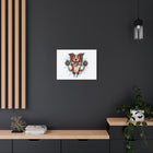 Happy Border Collie Illustration Canvas | Matte Stretched 1.25"