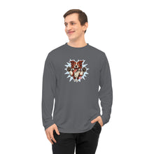 Load image into Gallery viewer, Red and White Border Collie Illustration Long Sleeve Shirt | Dog Art