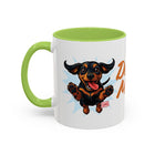 Doxie Mom Coffee Mug | Cute Dachshund Mom Gift (11oz Accent Mug)