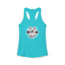 Load image into Gallery viewer, Women's Ideal Happy Husky Puppy Racerback Tank